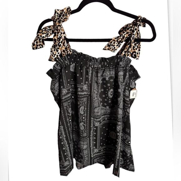 THE CARRY ON TIE STRAP TANK TOP, BANDANA &
LEOPARD - Picture 8 of 8